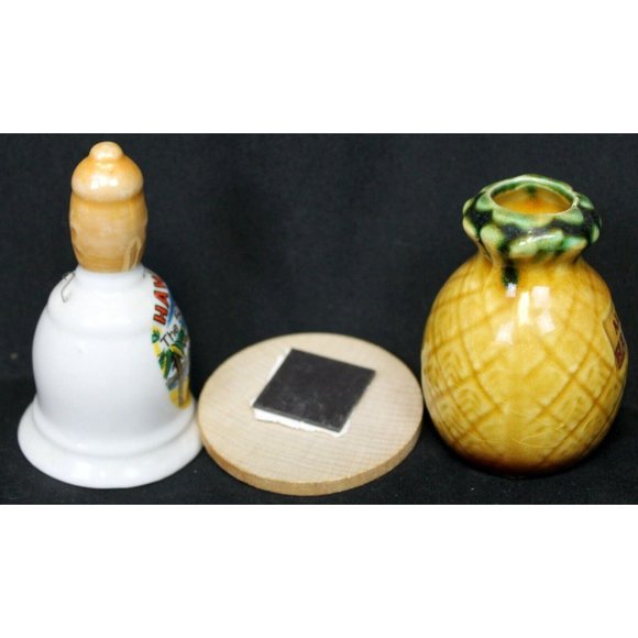 3 Hawaii Mini Souvenirs Magnet Sunset Pineapple Vase 50th State Bell Travel USA - Picture 4 of 9